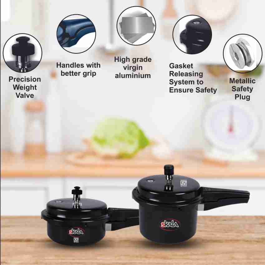 Non stick pressure cooker best sale 2 litre