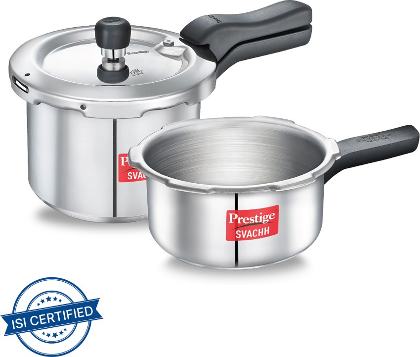 Prestige Svachh combo 3 L 2 L Induction Bottom Pressure Cooker