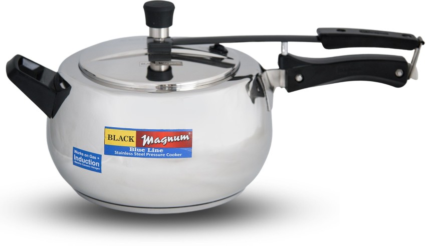 Black Magnum Pro Handi Pressure Cooker Inner Lid 5 L Induction