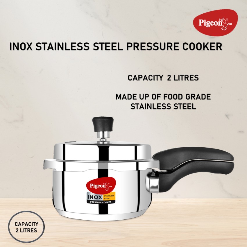 Pigeon steel pressure cooker 2 litres sale