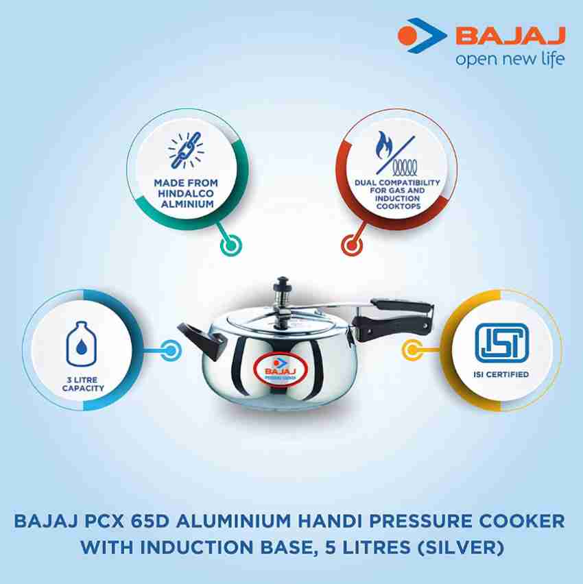 BAJAJ Majesty Duo PCX 65 D 5 L Induction Bottom Pressure Cooker