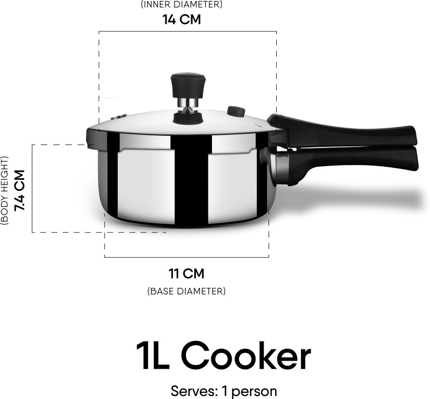 Stahl 109261 1 L Induction Bottom Pressure Cooker