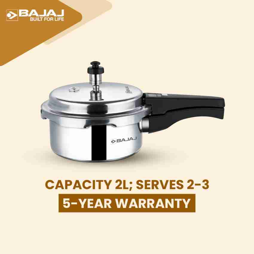 BAJAJ Bajaj PCX 2 Majesty 2L Pressure Cooker With Inner Lid 2 L Inner Lid Pressure Cooker Price in India Buy BAJAJ Bajaj PCX 2 Majesty 2L Pressure Cooker With Inner Lid 2 L Inner Lid Pressure Cooker o...