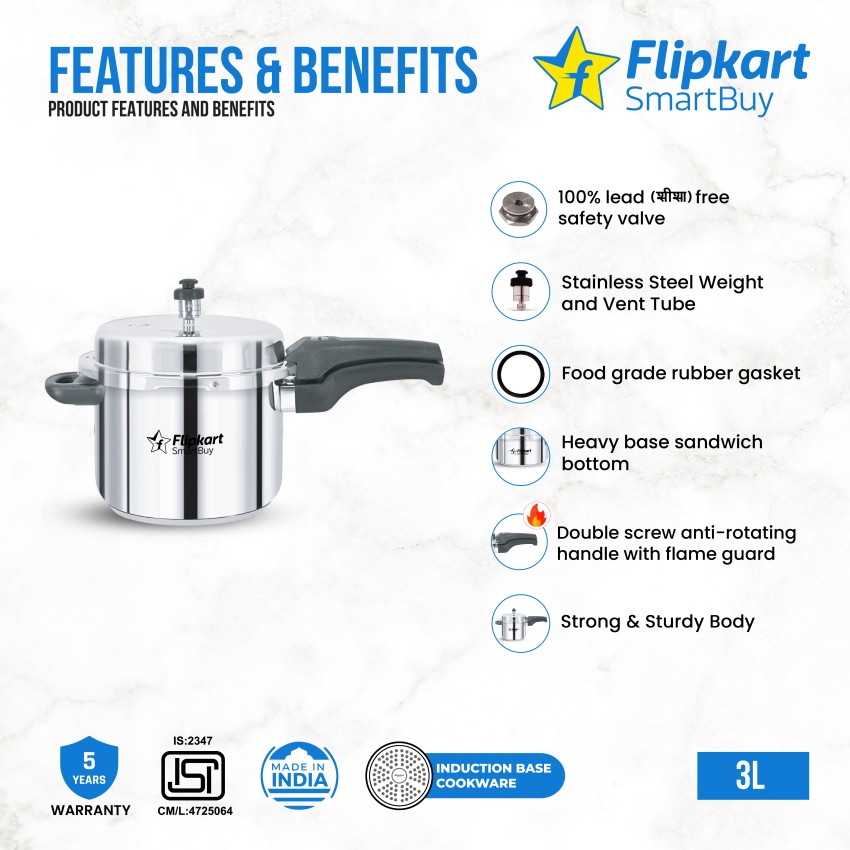 Flipkart cooker 5 online litre