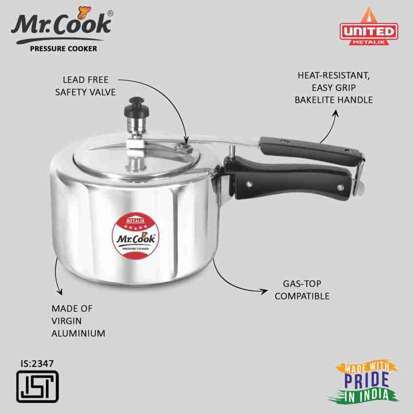 Mr.Cook By United Metalik Regular Non Induction Inner Lid 2.5 L