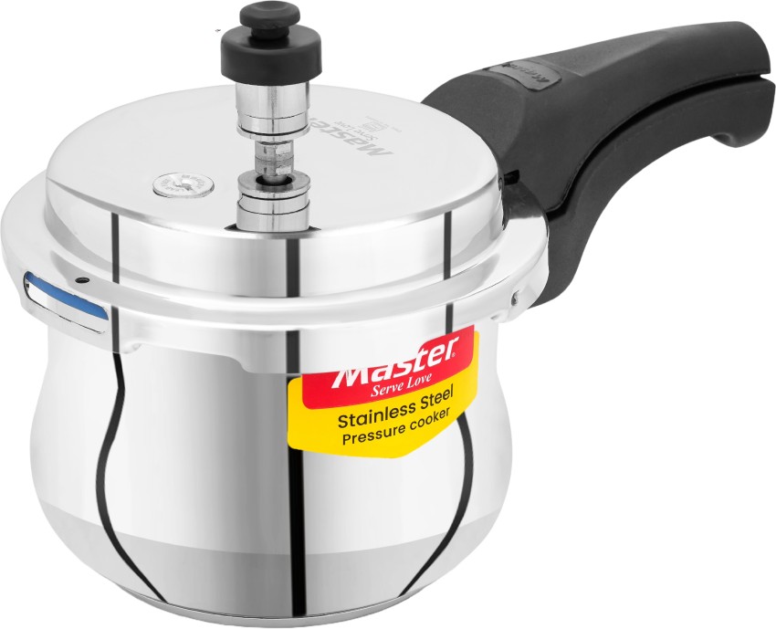 Master Superb Stainless Steel Handi 1 L Outer Lid Induction Bottom Pressure Cooker