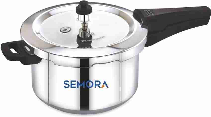 semora Induction Bottom Aluminum Pressure Cooker 5.5 Litres 5.5 L Outer Lid Induction Bottom Pressure Cooker Price in India Buy semora Induction Bottom Aluminum Pressure Cooker 5.5 Litres 5.5