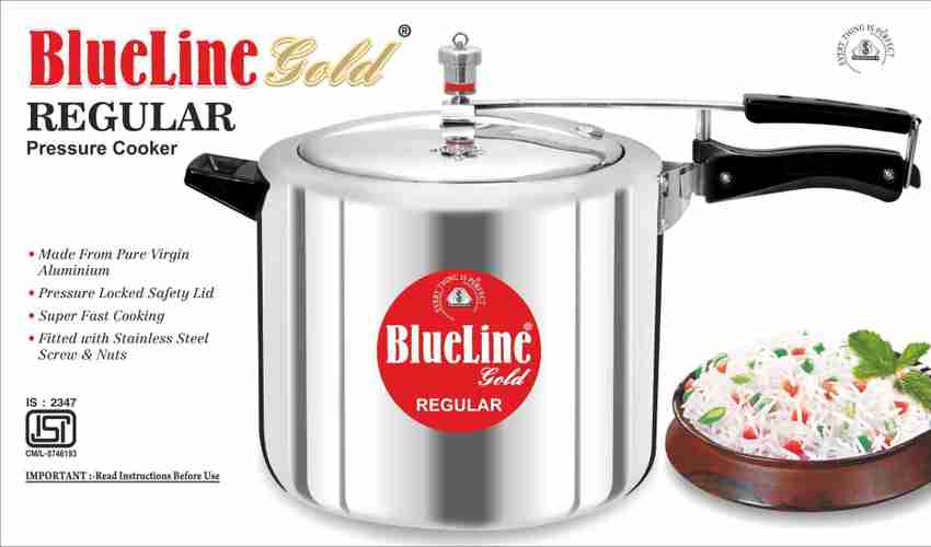 Blueline Gold ISI Certified Regular Inner Lid 15 L Inner Lid Pressure Cooker Price in India Buy Blueline Gold ISI Certified Regular Inner Lid 15 L Inner Lid Pressure Cooker online