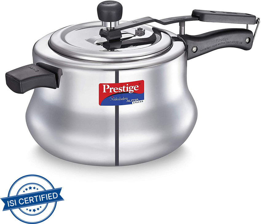 Prestige Svachh Nakshatra Alpha 5.5 L Inner Lid Induction Bottom Pressure Cooker Price in India Buy Prestige Svachh Nakshatra Alpha 5.5 L Inner Lid Induction Bottom Pressure Cooker online at Flipkart....