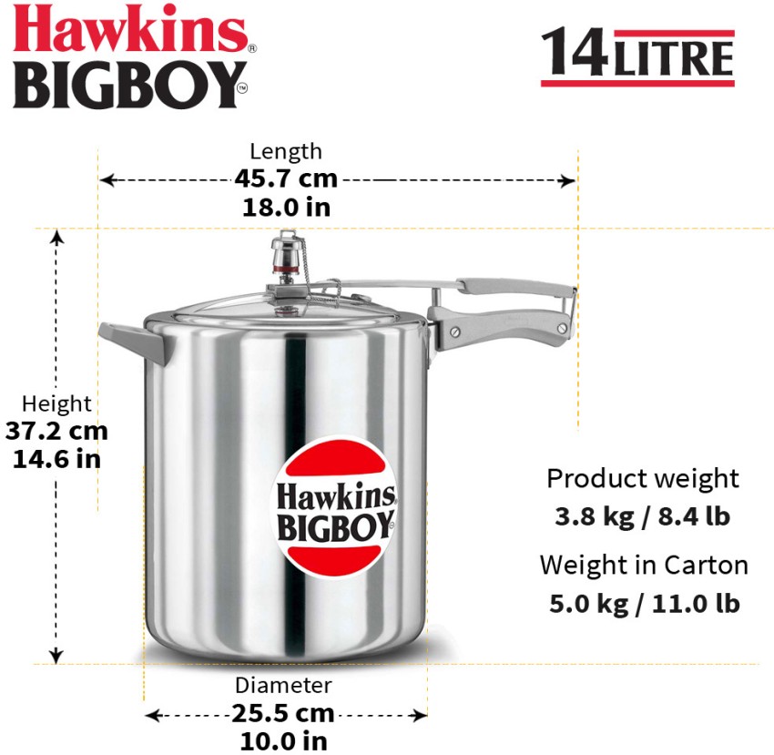 Hawkins pressure discount cooker 14 litre