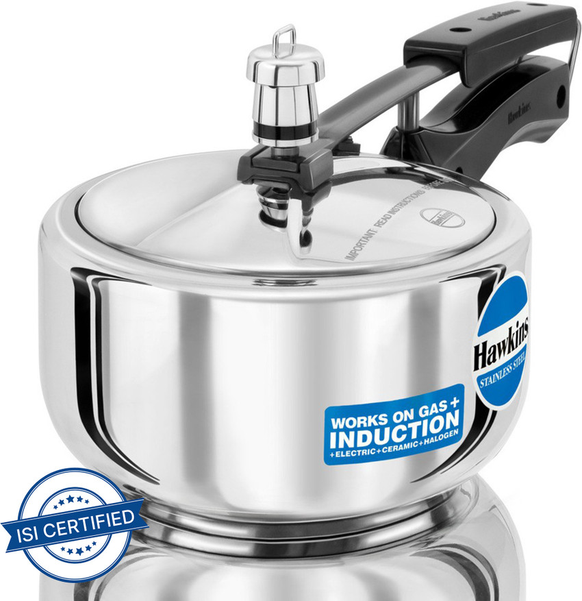 Hawkins HSS20 2 L Inner Lid Induction Bottom Pressure Cooker Price in India Buy Hawkins HSS20 2 L Inner Lid Induction Bottom Pressure Cooker online at Flipkart