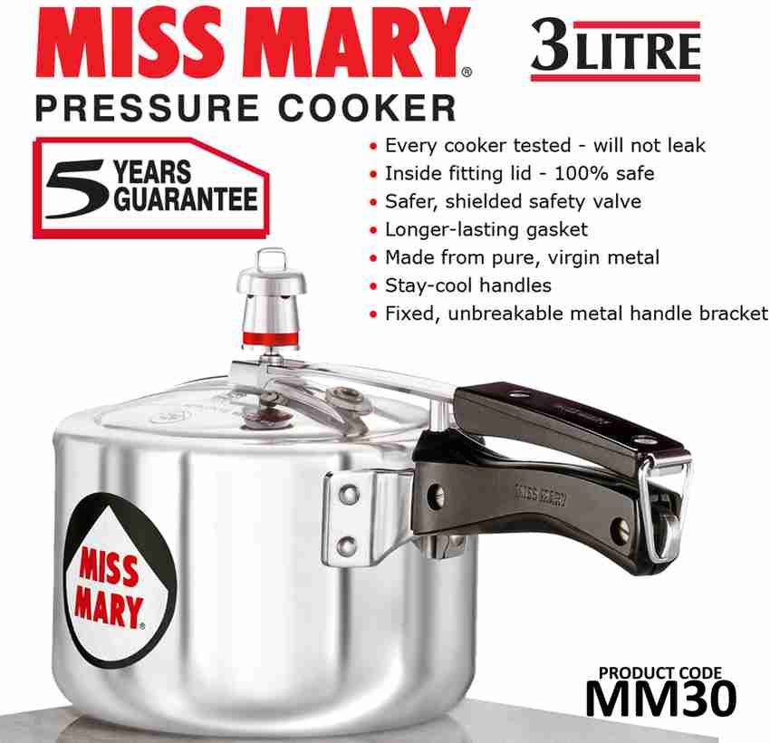 Hawkins Miss Mary MM30 3 L Inner Lid Pressure Cooker