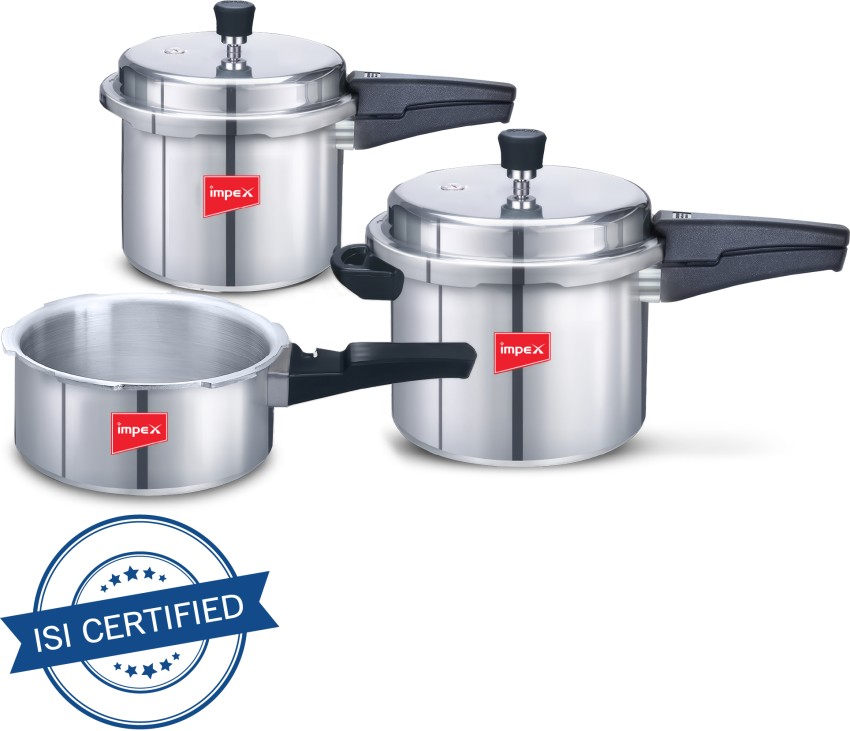 impex steel pressure cooker 3 litre