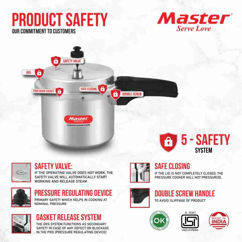 Master cooker 2025 5 litre price