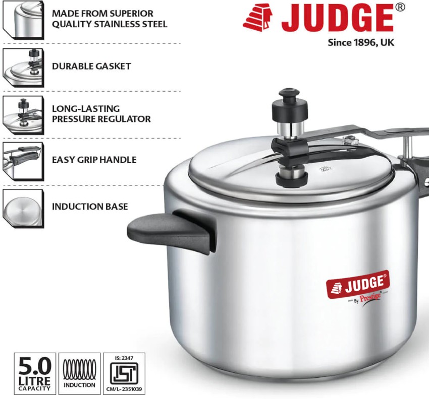 Judge Classic Inner Lid 5 L Induction Bottom Pressure Cooker Price