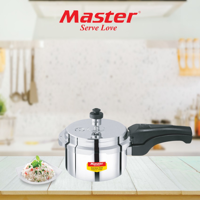 Master Superb Stainless Steel 1 L Induction Bottom Pressure Cooker