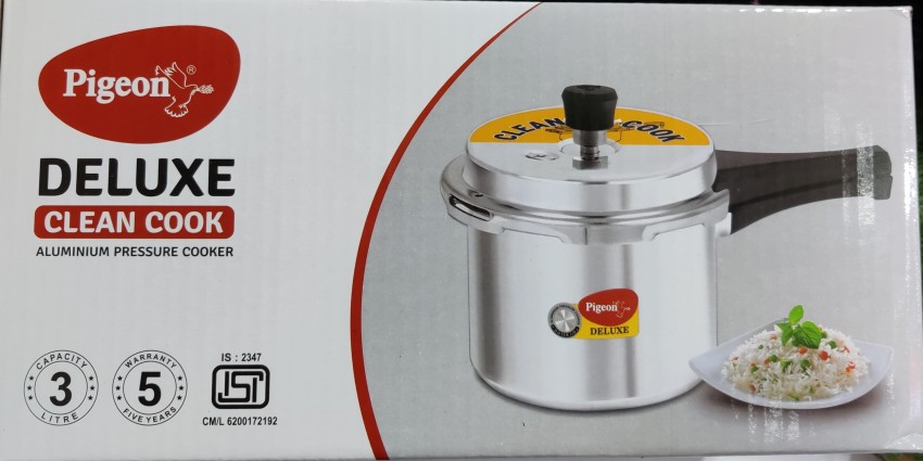 Pigeon Deluxe Clean Cook 3 L Pressure Cooker Price in India Buy