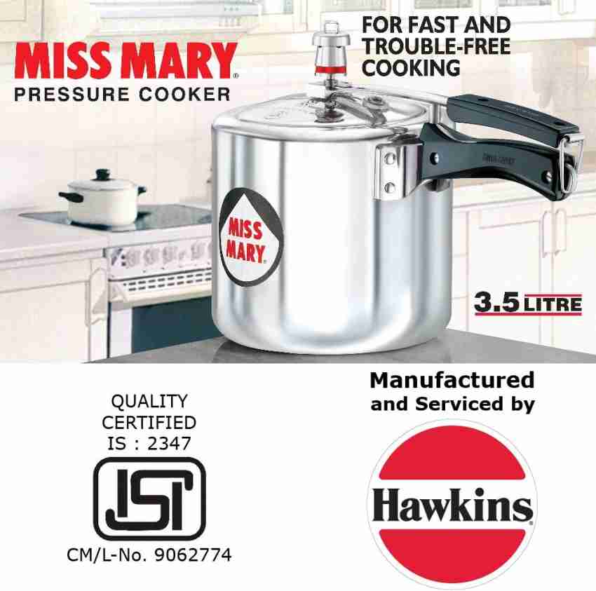 Hawkins miss mary 3.5 litre pressure cooker price sale