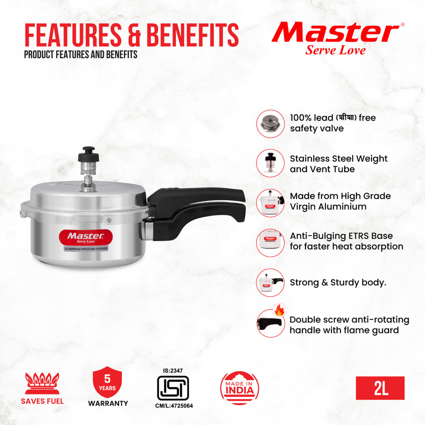 Chefline pressure cooker 5 litre cheap