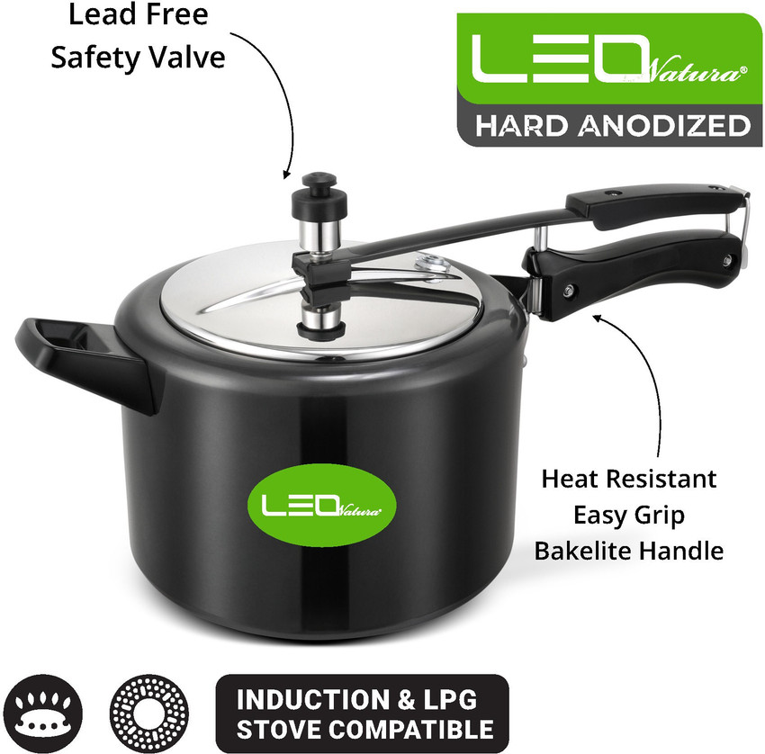 Leo Natura Inner Lid Cooker Combo Pack 2 L 3 L 5 L Induction