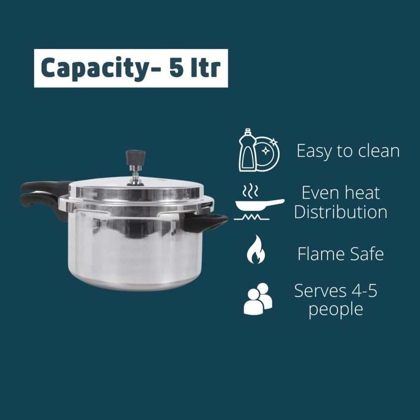 Ganga 5 ltr pressure cooker hot sale