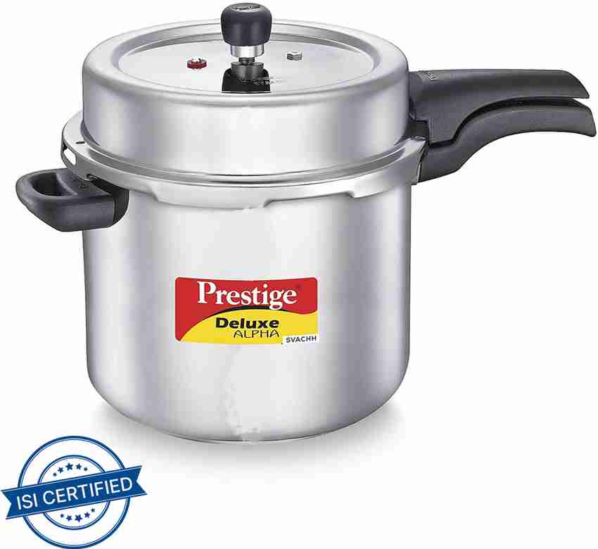Prestigedeluxealphastainlesssteelpressurecooker10litre