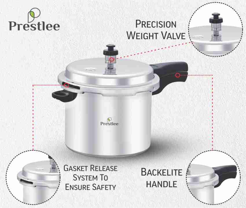 Induction Base Aluminum Pressure Cooker - 5 Litres - 5 L