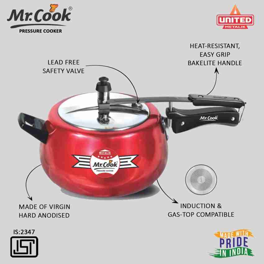 Mr.Cook By United Metalik Kalash with Stainless Steel Inner Lid 5