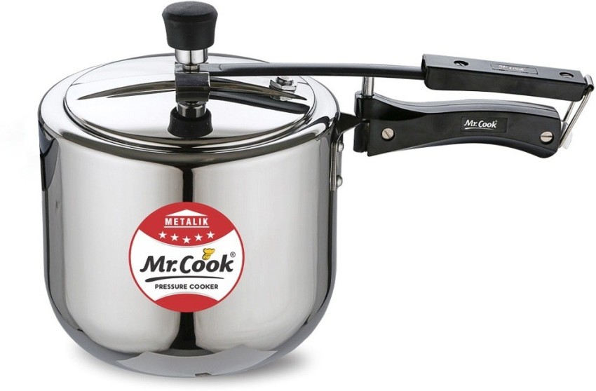 Mr cook steel pressure cooker 3 litre price sale