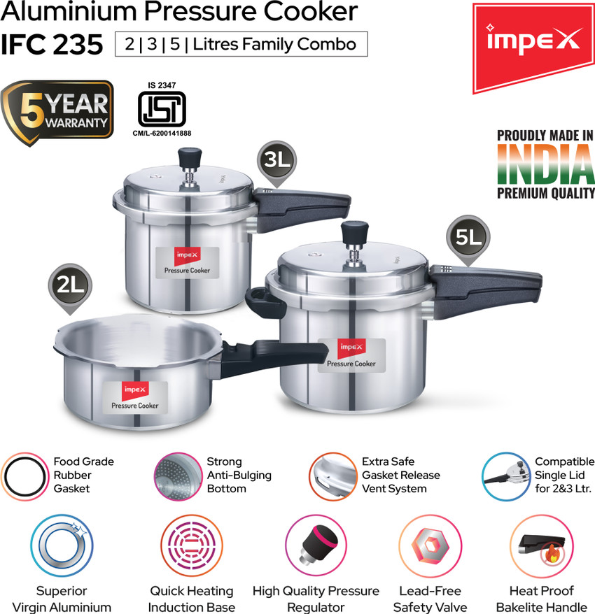 Impex pressure online cooker combo