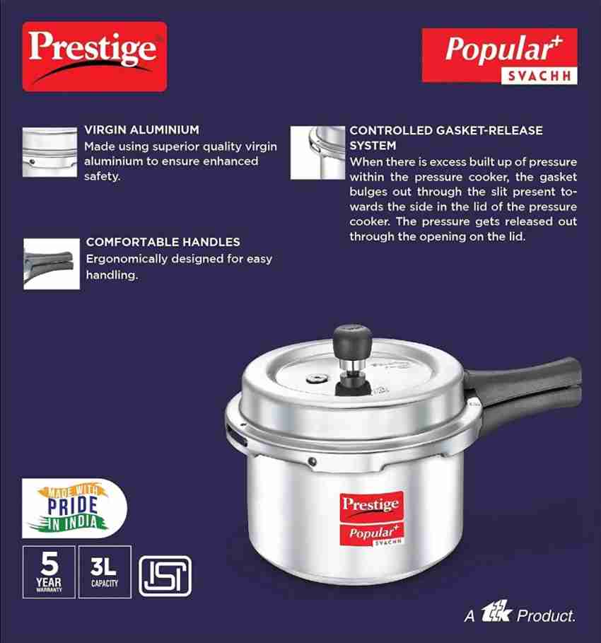 Prestige popular plus online pressure cooker 7.5 litres