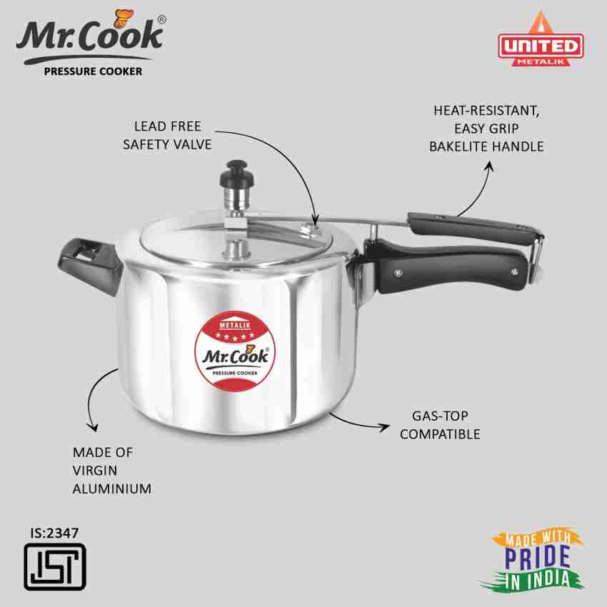 Mr.Cook By United Metalik Regular Non Induction Inner Lid 5 L