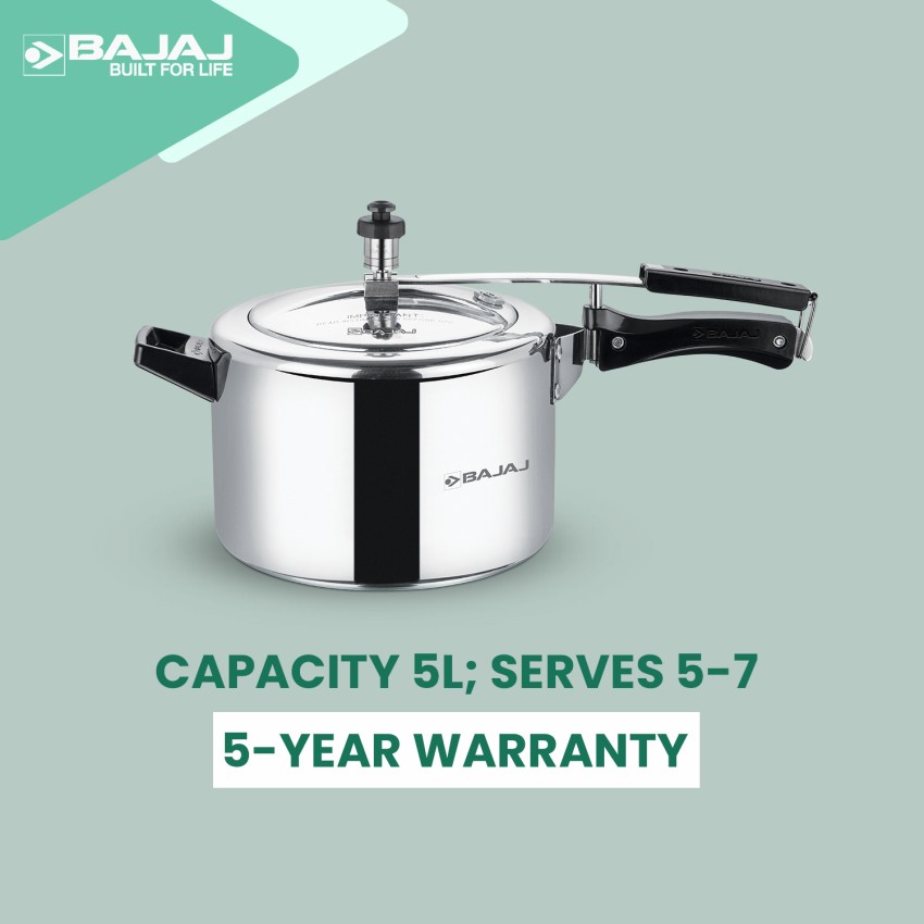 BAJAJ PCX 45 Majesty With Duo Inner Lid 5 L Induction Bottom Pressure Cooker