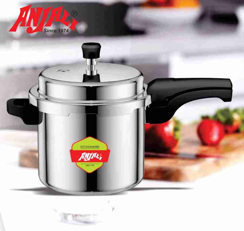 ANJALI ALUMINIUM INDUCTION COOKER 5LTR OUTER LID 5 L Outer Lid Induction Bottom Pressure Cooker Price in India Buy ANJALI ALUMINIUM INDUCTION COOKER 5LTR OUTER LID 5 L Outer Lid Induction