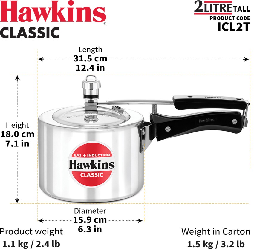 Hawkins 2 litre induction pressure cooker sale