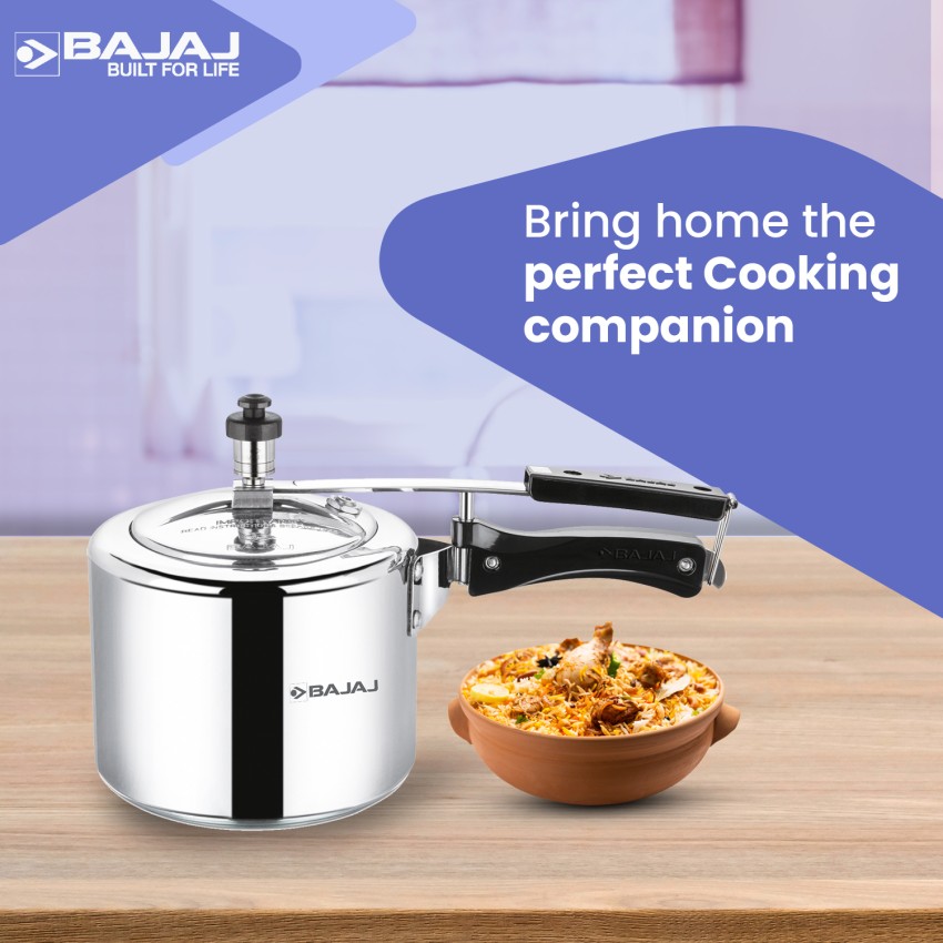 Bajaj cooker 3 discount litre price flipkart