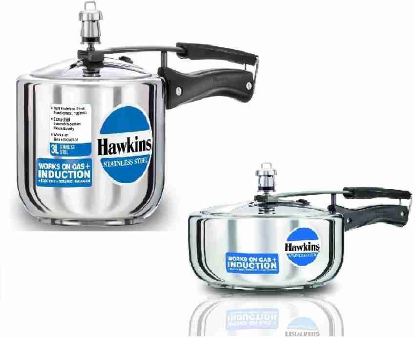 Hawkins 3 Liters Stainless Steel 3 Liters Pressure Cooker HSS3W