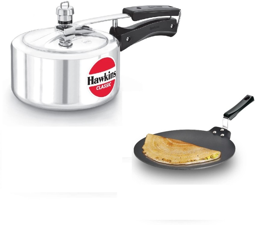 Hawkins Classic Pressure Cooker 5L CL50 Nonsitck Dosa Tawa NDT30