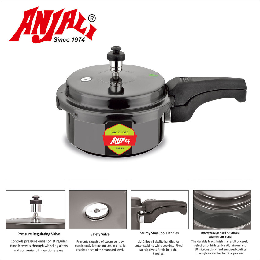 ANJALI CARBON JADE COOKER 3LTR OUTER LID 3 L Outer Lid Pressure Cooker Price in India Buy ANJALI CARBON JADE COOKER 3LTR OUTER LID 3 L Outer Lid Pressure Cooker online