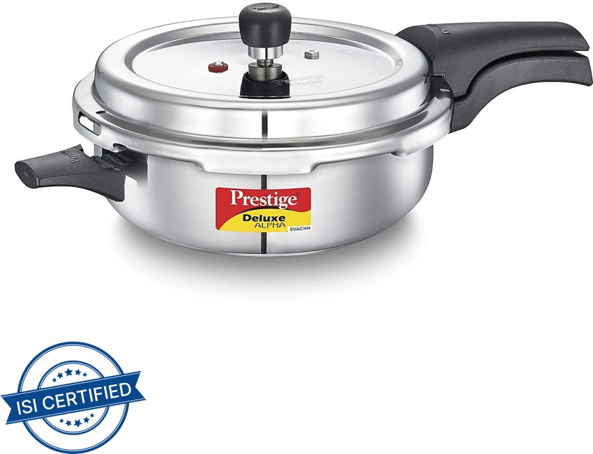 Prestige 4L Alpha Deluxe Induction Base Stainless Steel Pressure Cooker 4.0-liter