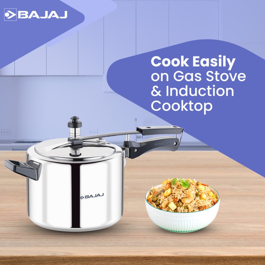 Bajaj stainless steel online pressure cooker