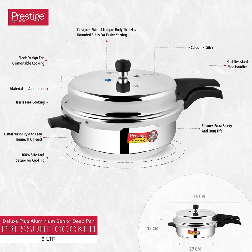 Prestige 6 litre pressure pan hot sale