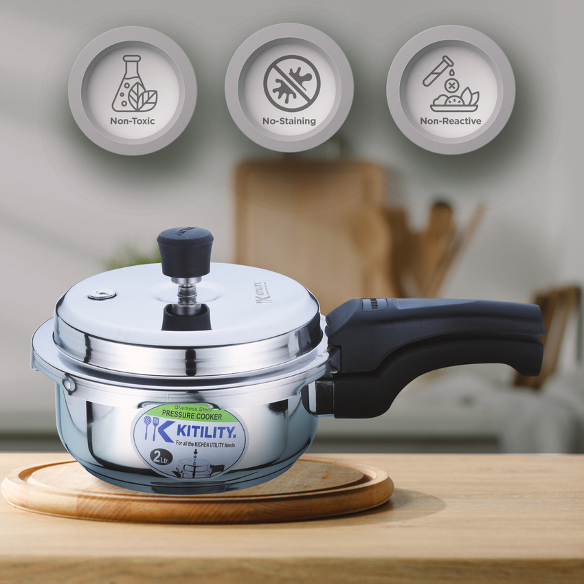 KITILITY 2 L Induction Bottom Pressure Cooker Price in India Buy