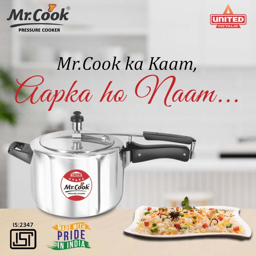 Mr.Cook By United Metalik Regular Non Induction Inner Lid 3 L