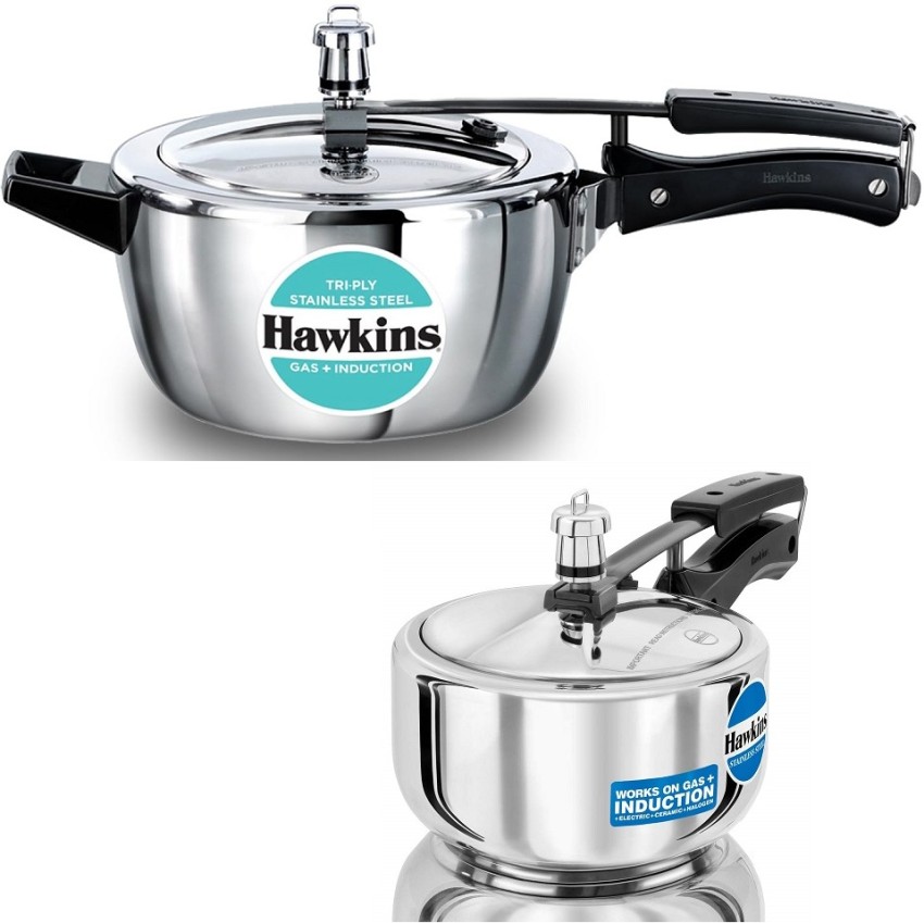 Hawkins 3 Liters Stainless Steel 3 Liters Pressure Cooker HSS3W