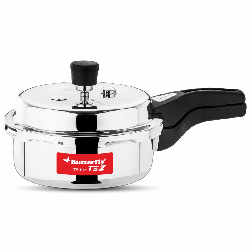 Butterfly Triply stainless steel pressure cooker 2 L Induction