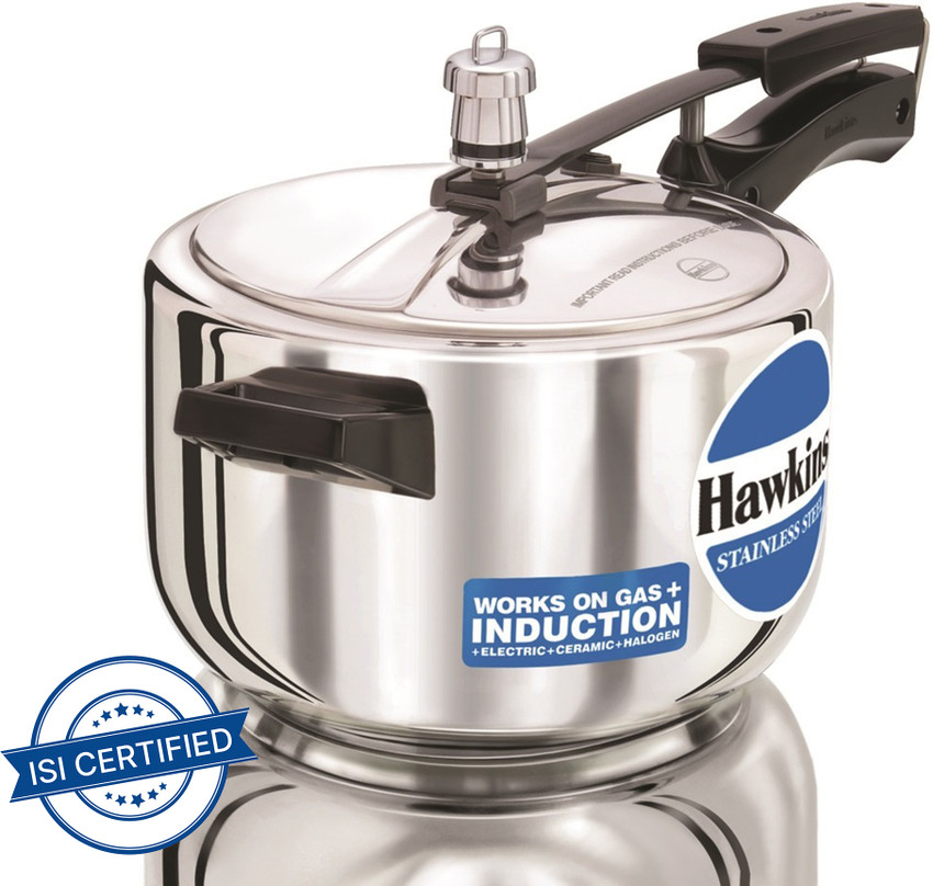 Hawkins HSS40 4 L Inner Lid Induction Bottom Pressure Cooker Price in India Buy Hawkins HSS40 4 L Inner Lid Induction Bottom Pressure Cooker online at Flipkart