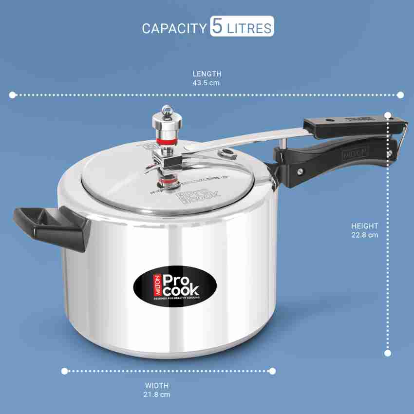 MILTON 5 L Induction Bottom Pressure Cooker