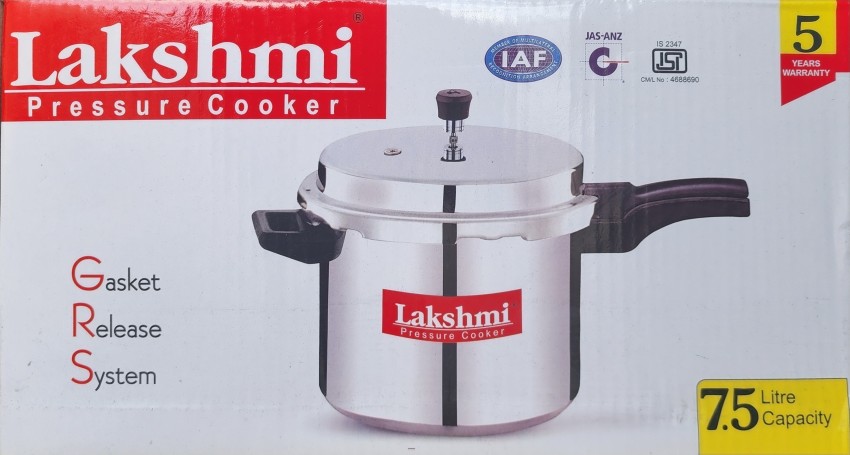 Lakshmi 7.5 L Pressure Cooker Price in India Buy Lakshmi 7.5 L