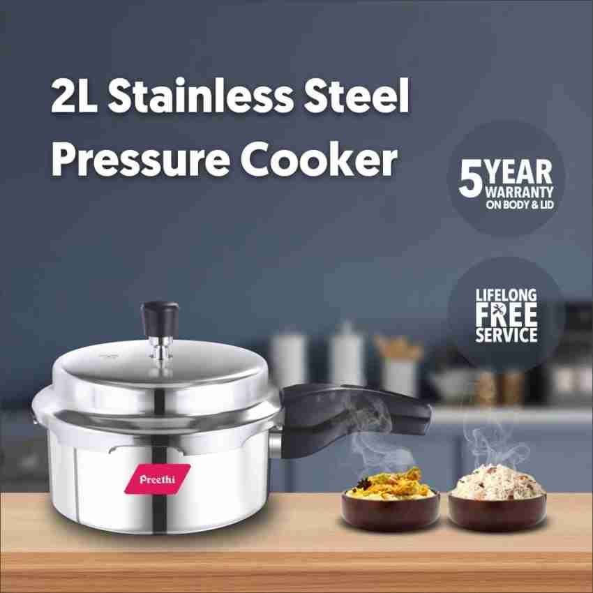 Premier Stainless Steel Pressure Cooker | Stainless Steel Cooker Outer / Exclude / 2L